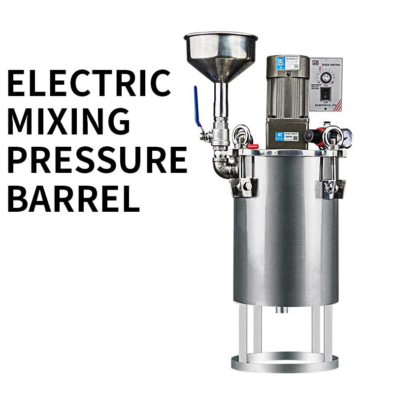 Electric mixing Barrel 5L Pressure BarrelFunnel Glue Storage Tank Pressure Tank Liquid Level Display barrel Glue Bar